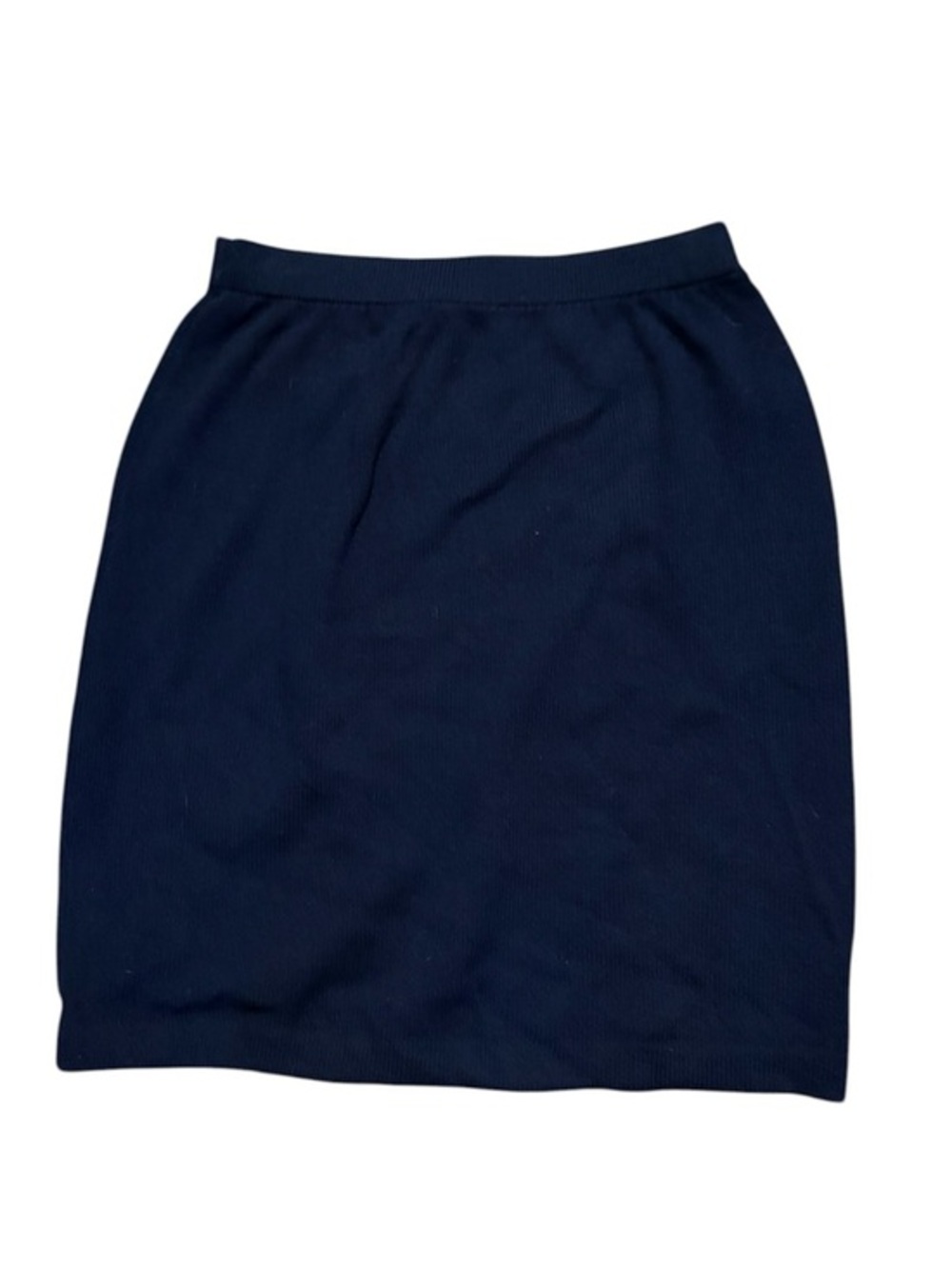 St. John by Marie Gray collection Navy Stretch Knit Pencil Skirt